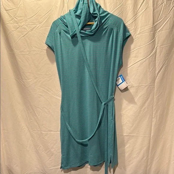 Columbia | Dresses | Nwt Columbia Teal Stripes Midi Dress Size Xl | Poshmark